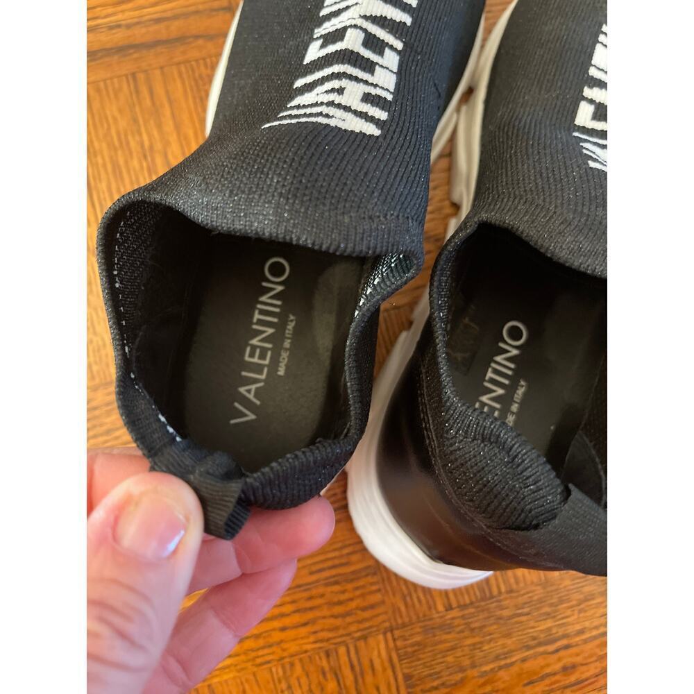 Valentino By Mario Valentino Apollo Knit & Leather Sneaker Size 7 - Picture 5 of 7